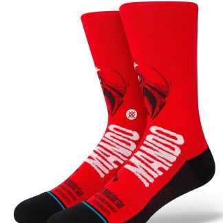 Stance Mando West Crew Sock (Röd