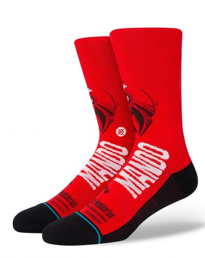 Stance Mando West Crew Sock (Röd