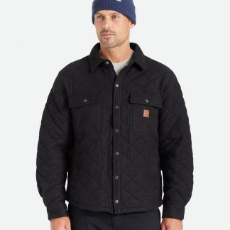 Brixton Cass Quilted Fleece Jacket (Svart