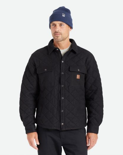 Brixton Cass Quilted Fleece Jacket (Svart