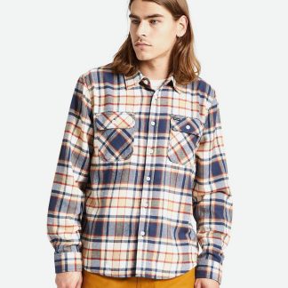 Brixton Bowery L/S Flannel (Washed Blue